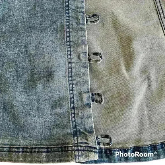 Blue Blush Mini Jean skirt - Picture 5 of 10